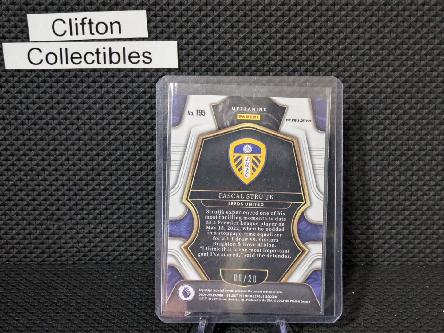 Pascal Struijk | 2022-23 Panini Select Premier League Mezzanine White 06/20