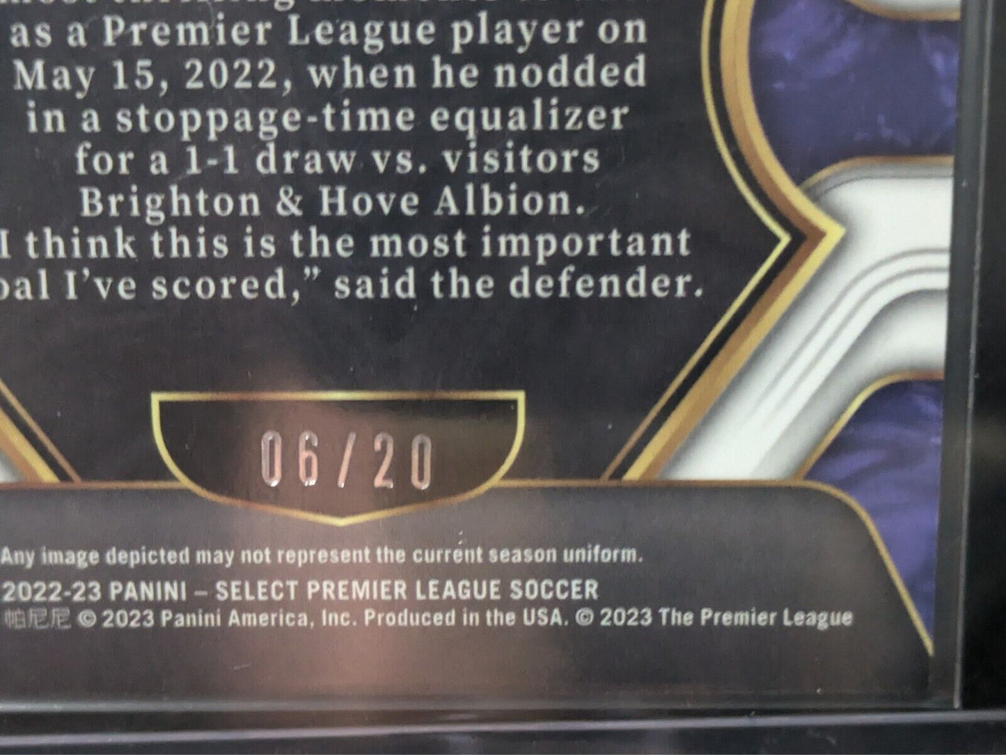 Pascal Struijk | 2022-23 Panini Select Premier League Mezzanine White 06/20