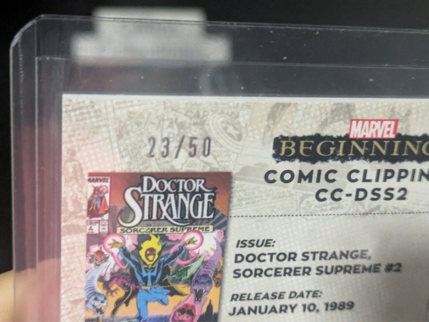 Doctor Strange Comic Clippings 23/50 | Upper Deck Marvel Beginnings Vol.2 Ser.1