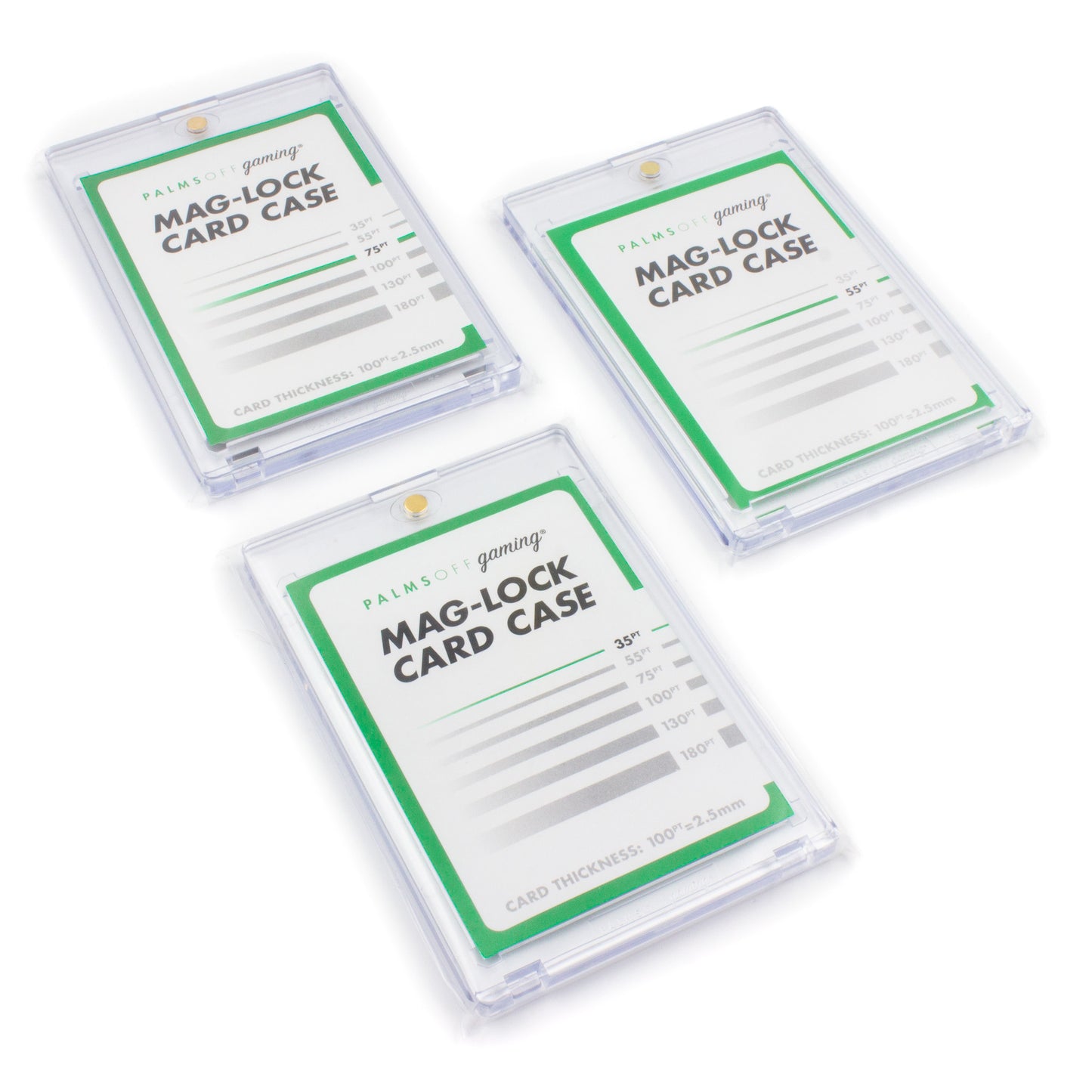 Palms Off Gaming - MintFit Mag-Lock Card Case Sleeves (35pt-75pt) - 100pc