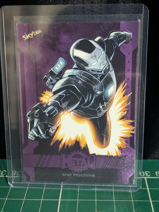 2024 Marvel Metal Universe Avengers | WAR MACHINE Base Purple FX 001/199 #197