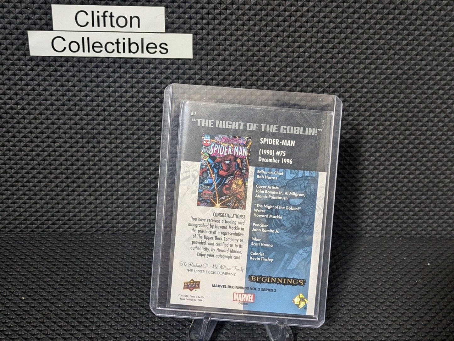 Marvel Beginnings Vol.2 Ser.2 | Revelations Spider-Man Howard Mackie Auto B-2