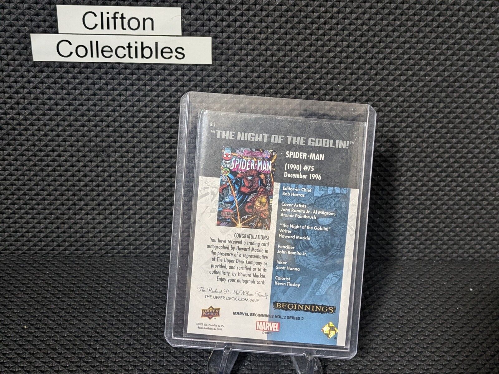 Marvel Beginnings Vol.2 Ser.2 | Revelations Spider-Man Howard Mackie Auto B-2