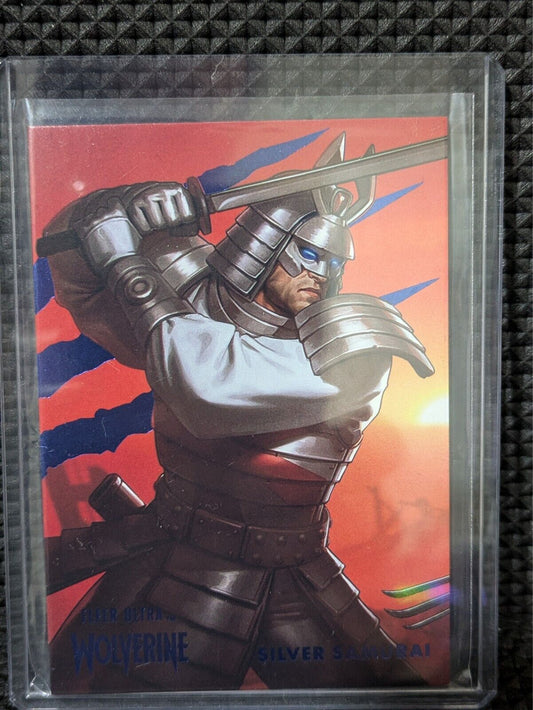 Fleer Ultra Wolverine | Silver Samurai Blue Foil 006/181 | #49