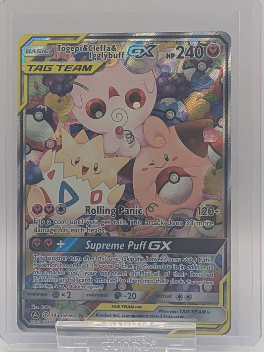 Togepi & Cleffa & Igglybuff GX Alt Art Promo - 142a/236 (ENGLISH)