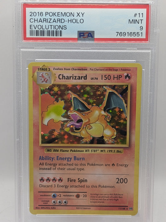 Charizard Holo PSA 9 11/108 - XY Evolutions (ENGLISH)